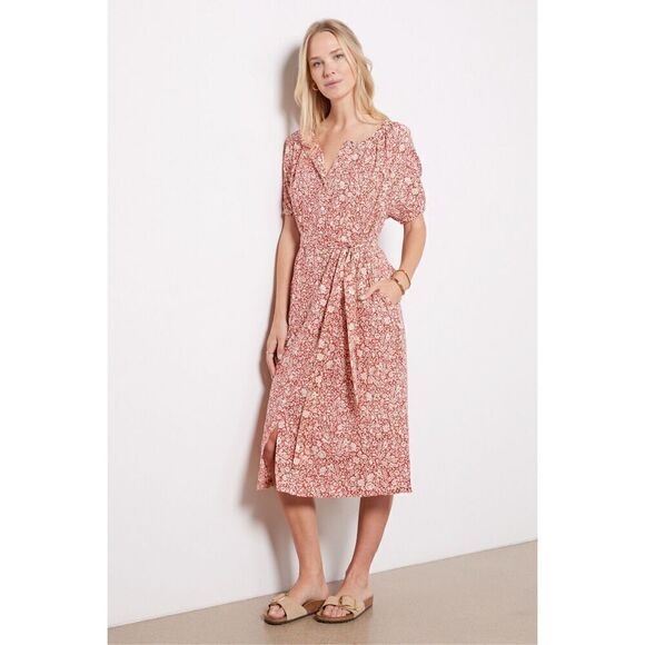 Faherty Dresses & Skirts - NWOT Faherty Caramel Dress In Spice Sunrise Floral Size XS